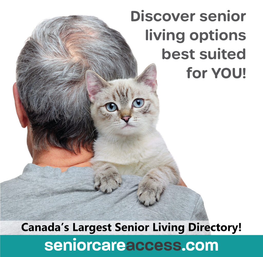 senior man holding cat